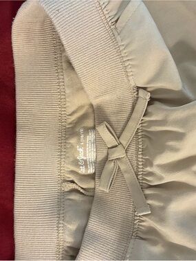 Cat & Jack Beige Elastic Waist Skirt with Front Bow uniform